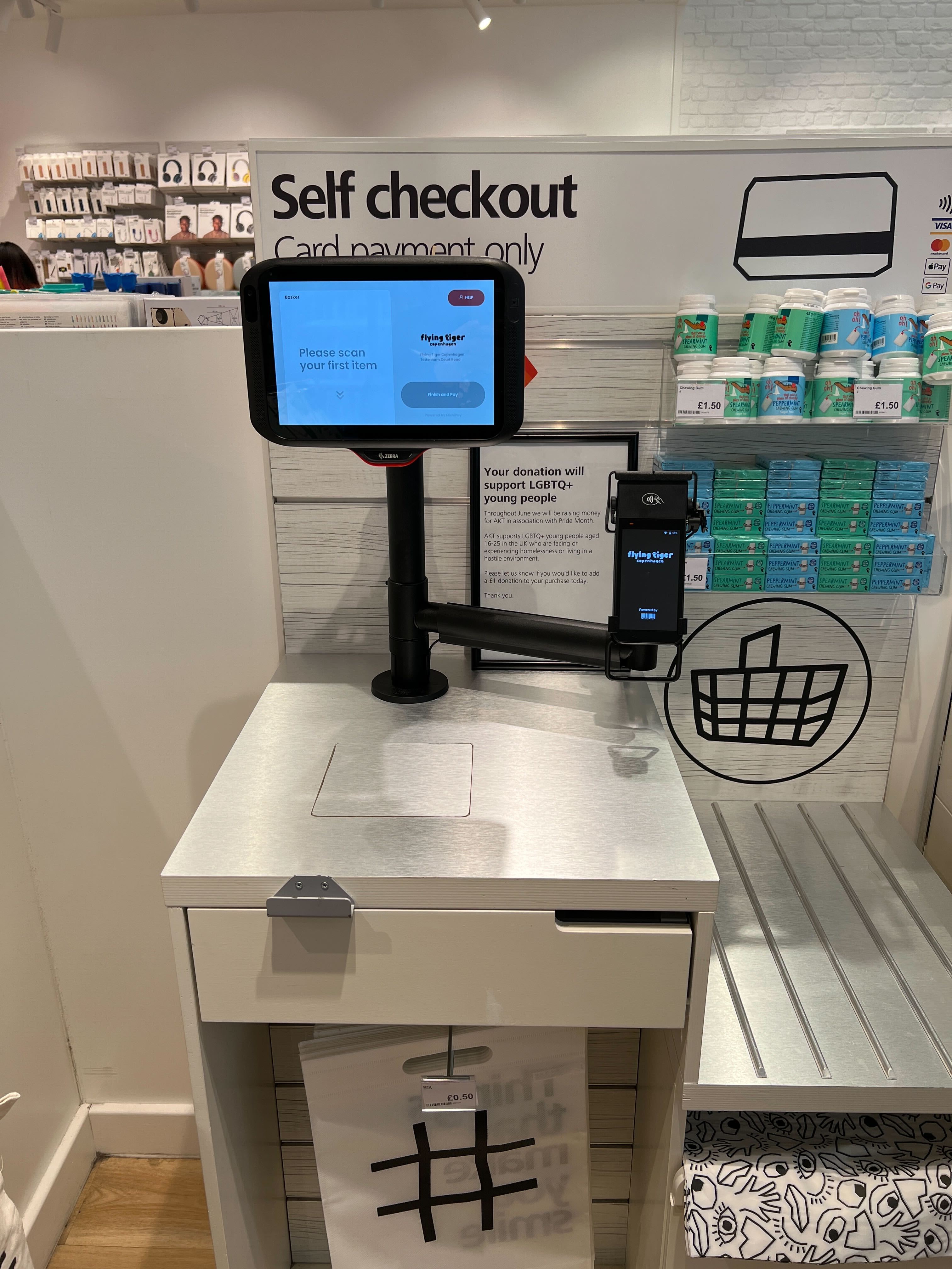 Self Checkout Kiosk - You can capture 100% of the store transactions